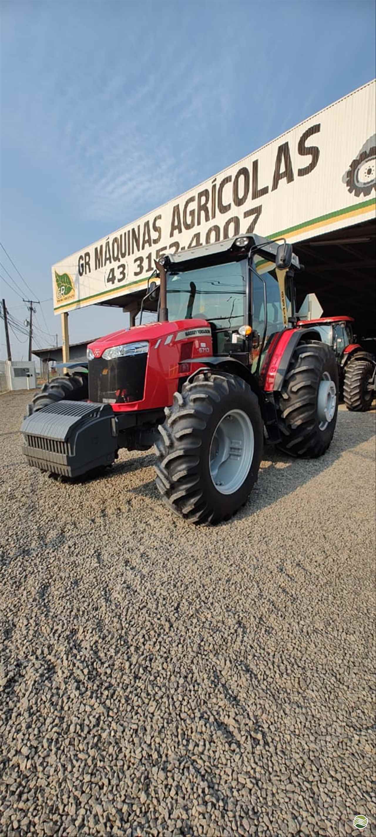 TRATOR MASSEY FERGUSON MF 6713 Tração 4x4 GR Máquinas Agrícolas ARAPONGAS PARANÁ PR